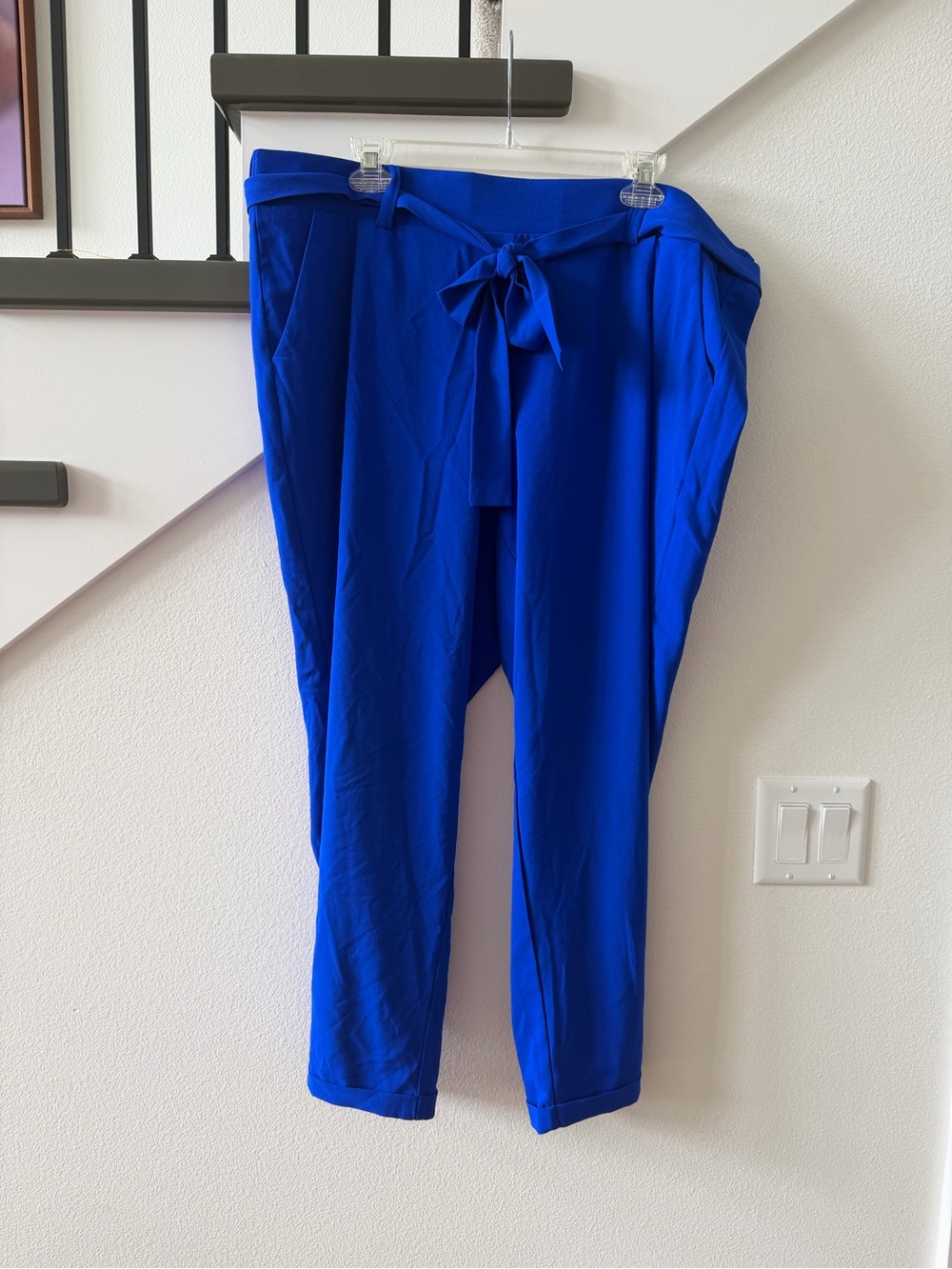 torrid Cobalt Blue Tie-Waist Cropped Pants